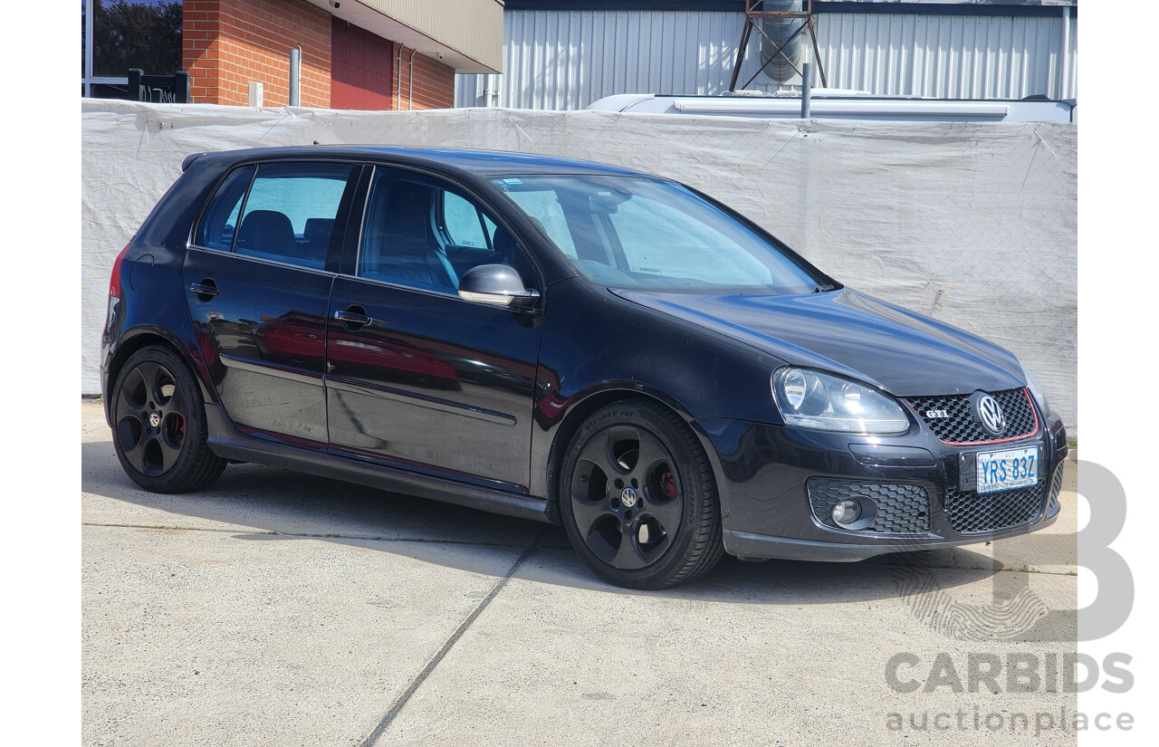 8/2006 Volkswagen Golf GTi 1K 5d Hatchback Black 2.0L