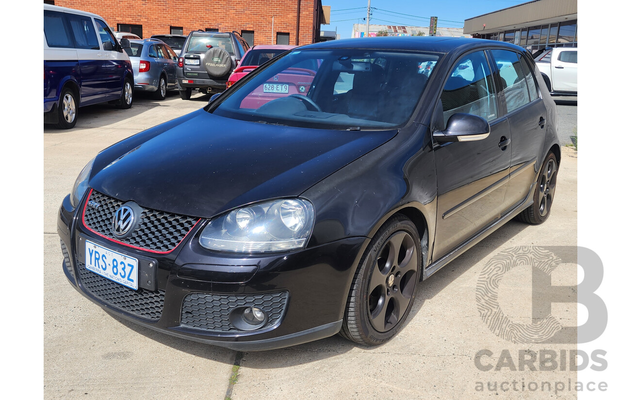 8/2006 Volkswagen Golf GTi 1K 5d Hatchback Black 2.0L