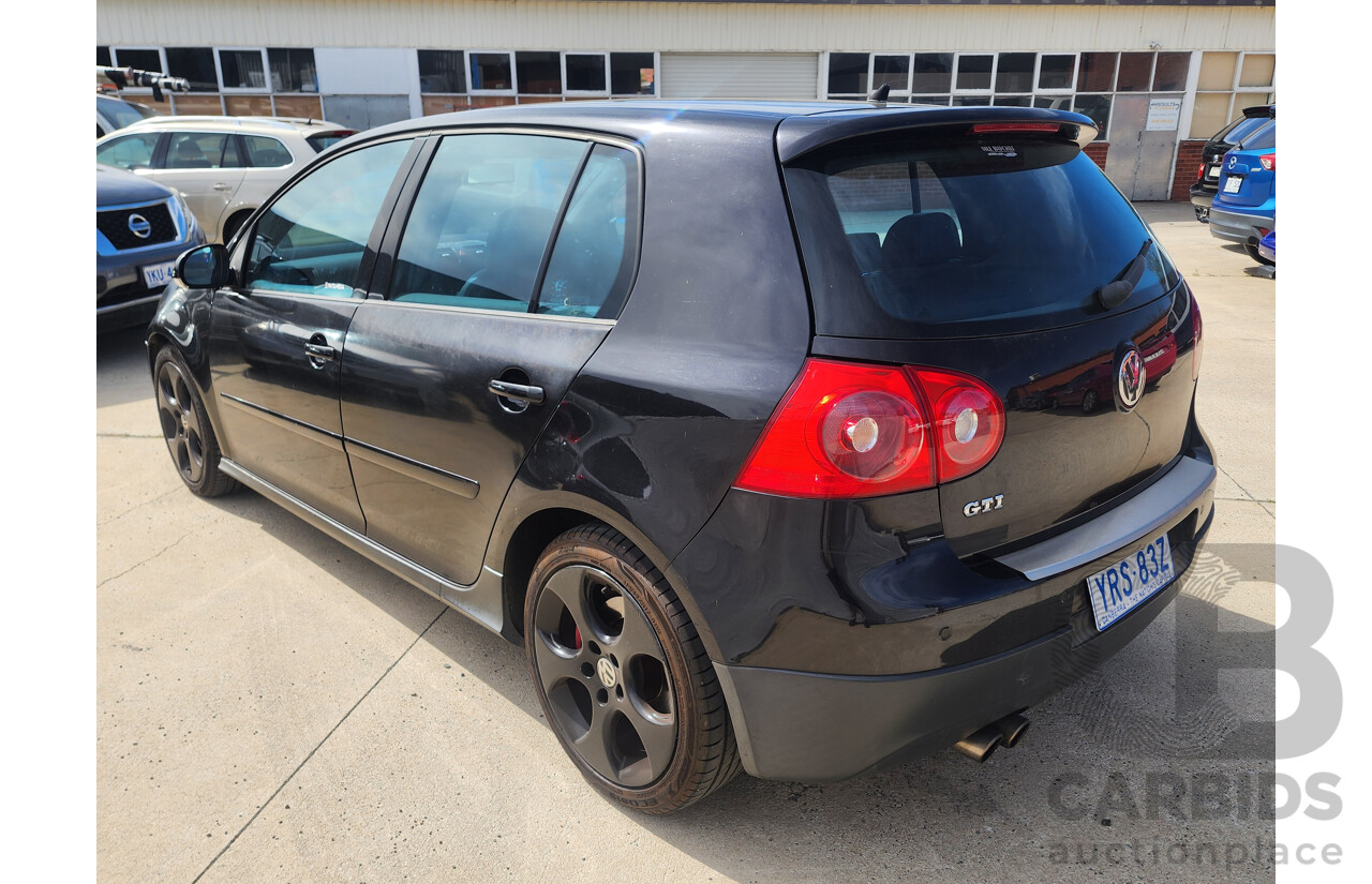 8/2006 Volkswagen Golf GTi 1K 5d Hatchback Black 2.0L