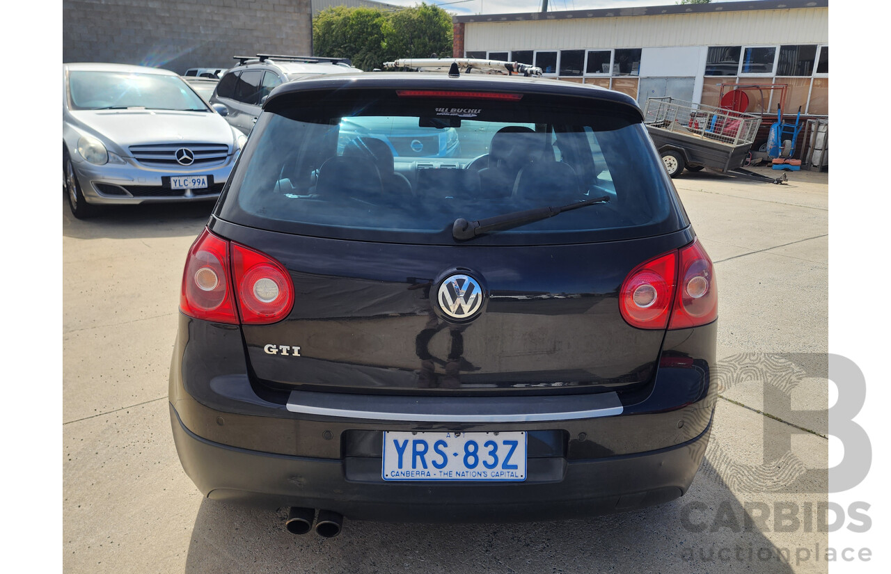 8/2006 Volkswagen Golf GTi 1K 5d Hatchback Black 2.0L