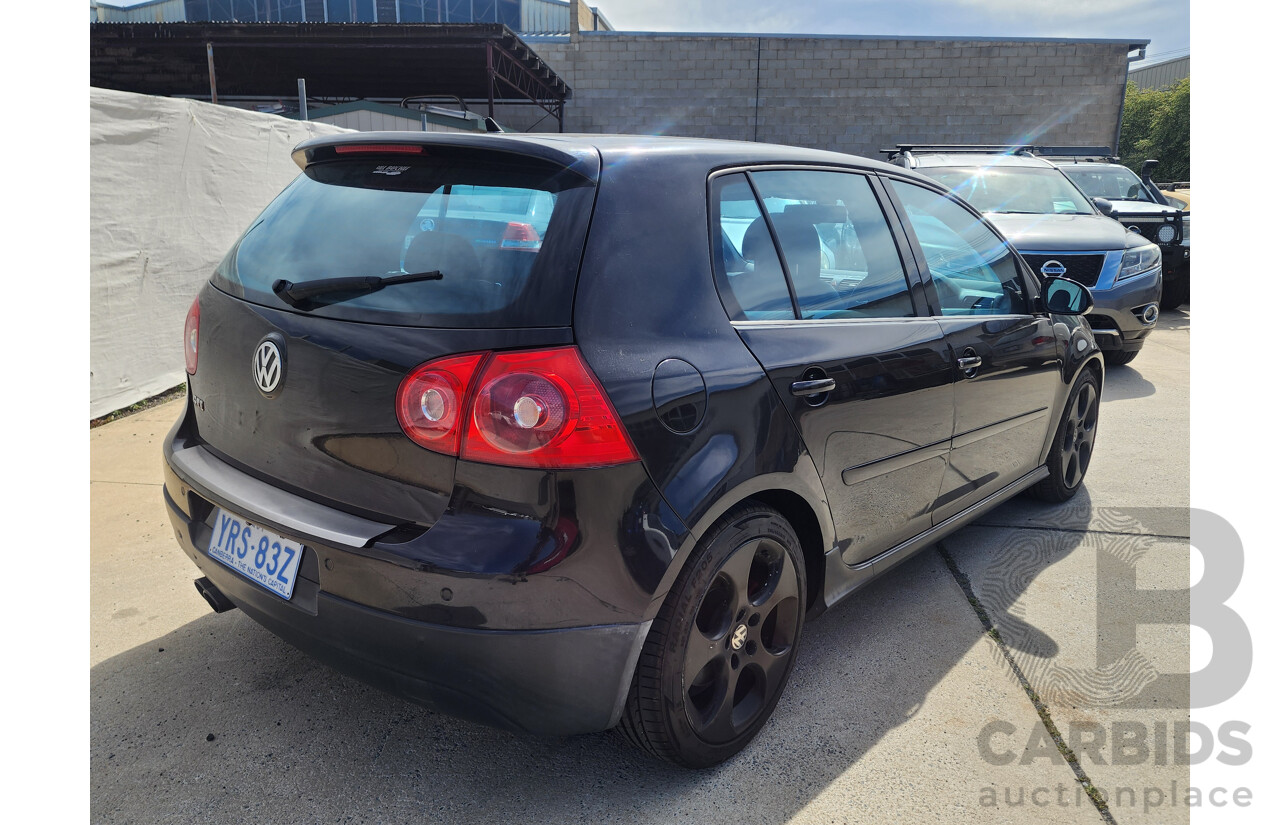 8/2006 Volkswagen Golf GTi 1K 5d Hatchback Black 2.0L