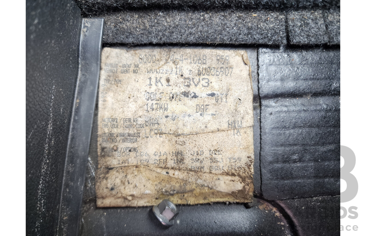 8/2006 Volkswagen Golf GTi 1K 5d Hatchback Black 2.0L