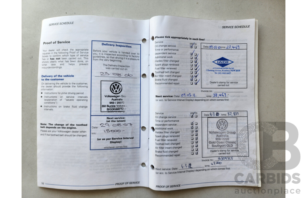 8/2006 Volkswagen Golf GTi 1K 5d Hatchback Black 2.0L