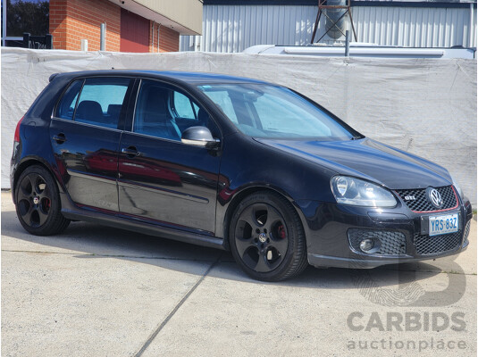 8/2006 Volkswagen Golf GTi 1K 5d Hatchback Black 2.0L