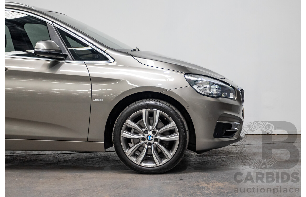 6/2017 BMW 220i Active Tourer Luxury Line F45 MY18 4D Wagon Sparkling Brown Metallic Turbo 2.0L