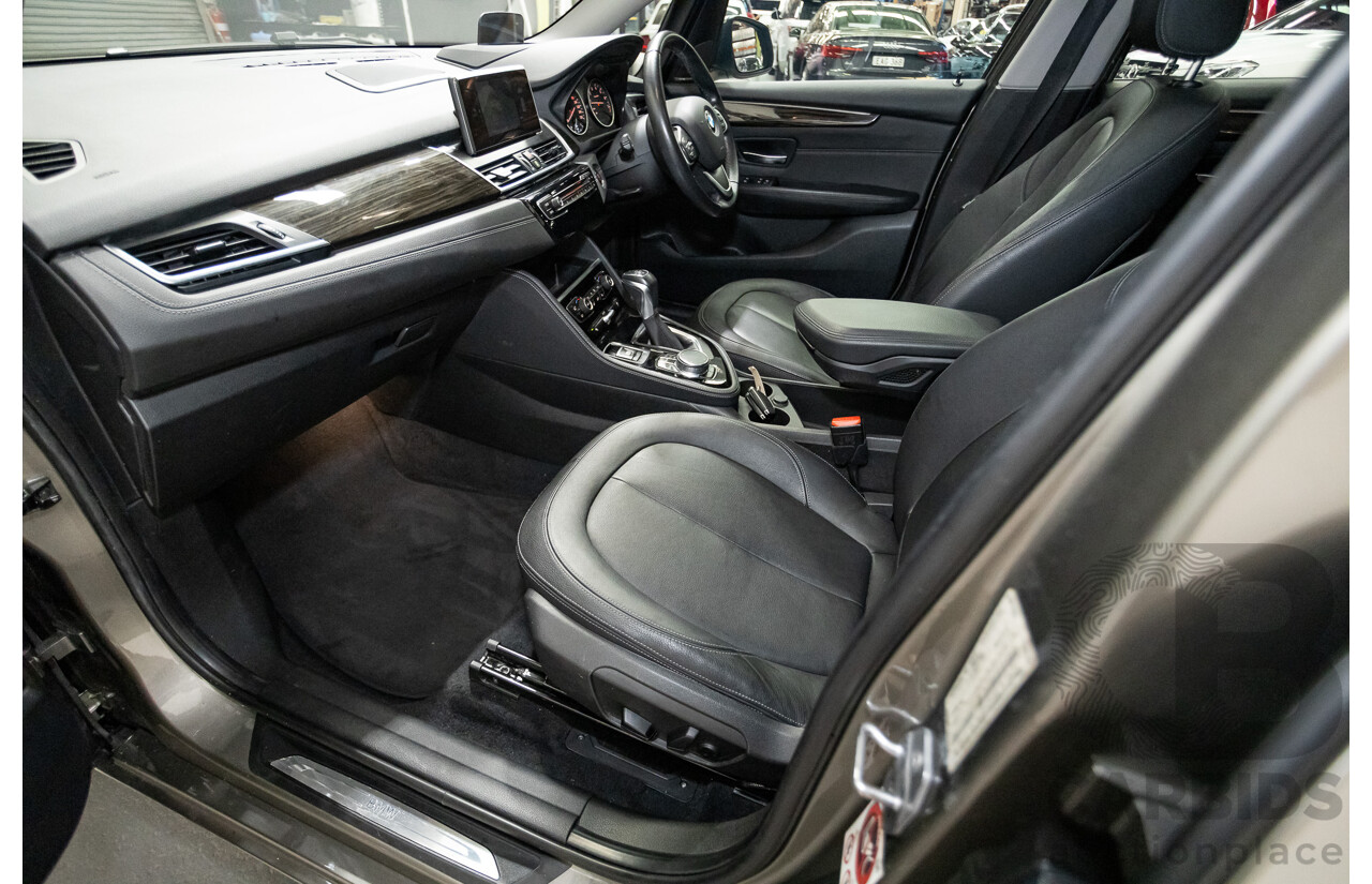 6/2017 BMW 220i Active Tourer Luxury Line F45 MY18 4D Wagon Sparkling Brown Metallic Turbo 2.0L