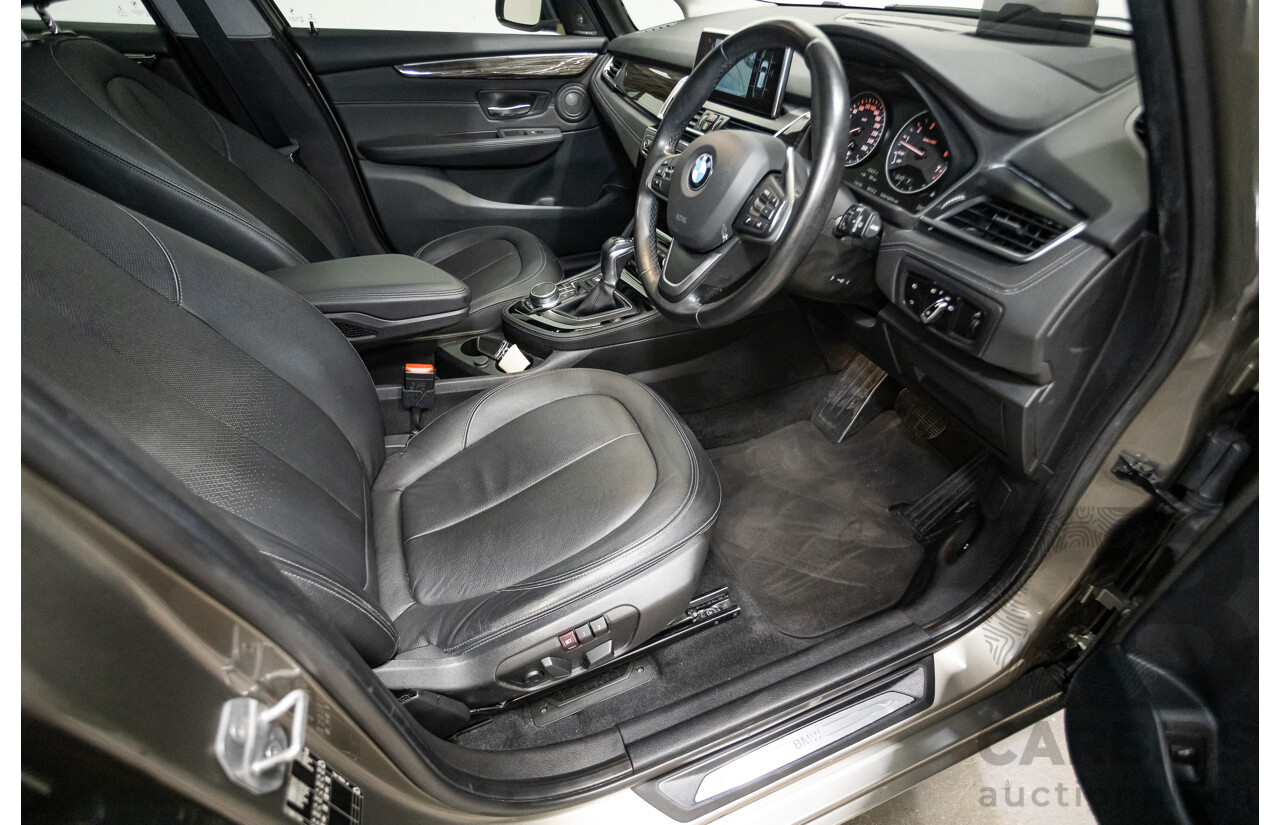 6/2017 BMW 220i Active Tourer Luxury Line F45 MY18 4D Wagon Sparkling Brown Metallic Turbo 2.0L