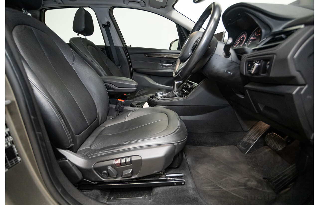 6/2017 BMW 220i Active Tourer Luxury Line F45 MY18 4D Wagon Sparkling Brown Metallic Turbo 2.0L