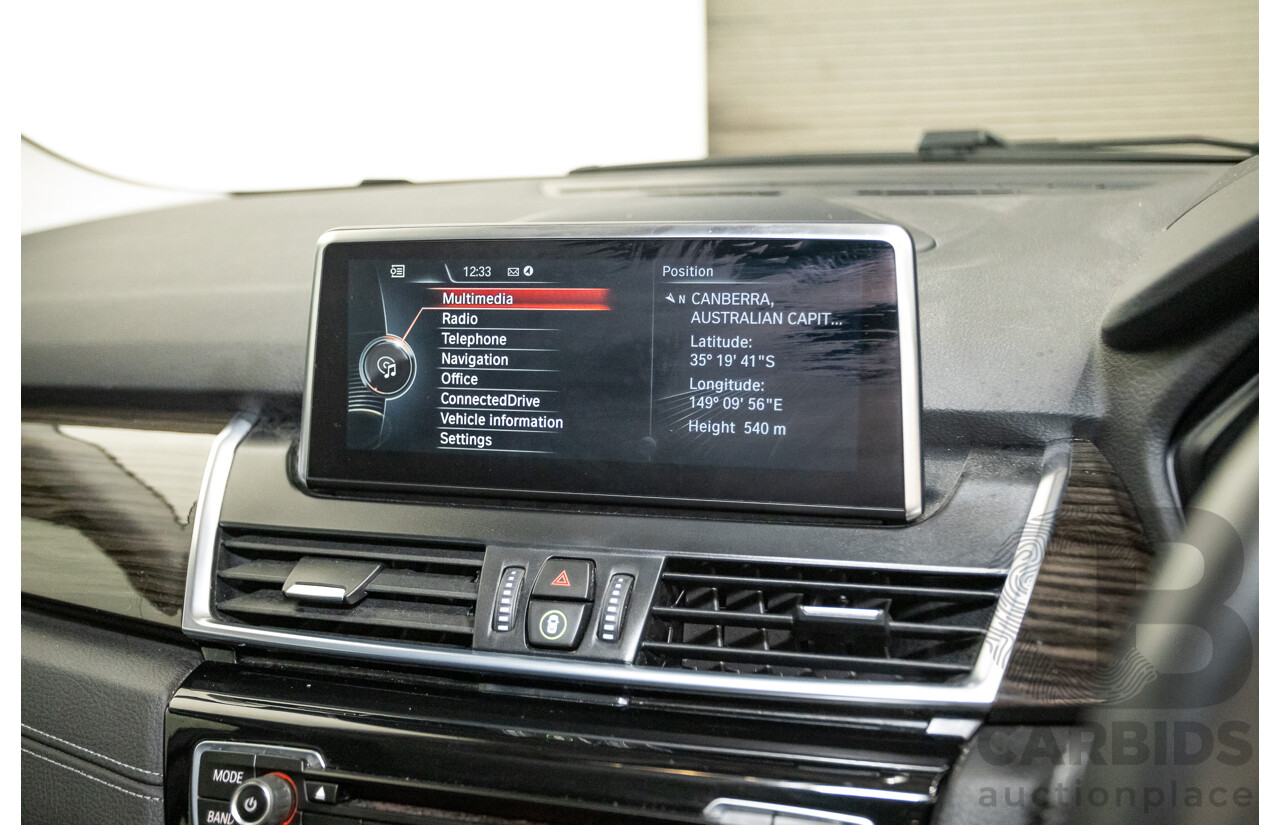 6/2017 BMW 220i Active Tourer Luxury Line F45 MY18 4D Wagon Sparkling Brown Metallic Turbo 2.0L