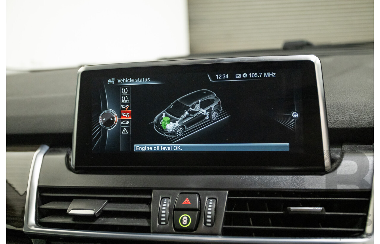 6/2017 BMW 220i Active Tourer Luxury Line F45 MY18 4D Wagon Sparkling Brown Metallic Turbo 2.0L