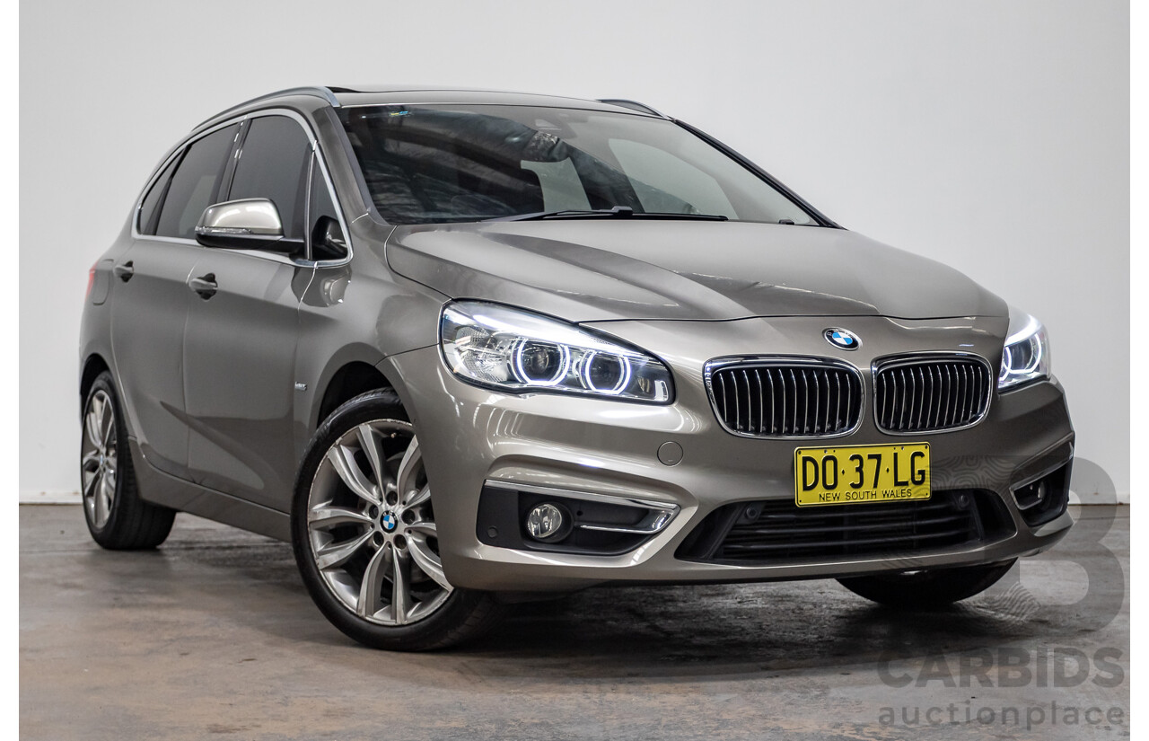 6/2017 BMW 220i Active Tourer Luxury Line F45 MY18 4D Wagon Sparkling Brown Metallic Turbo 2.0L