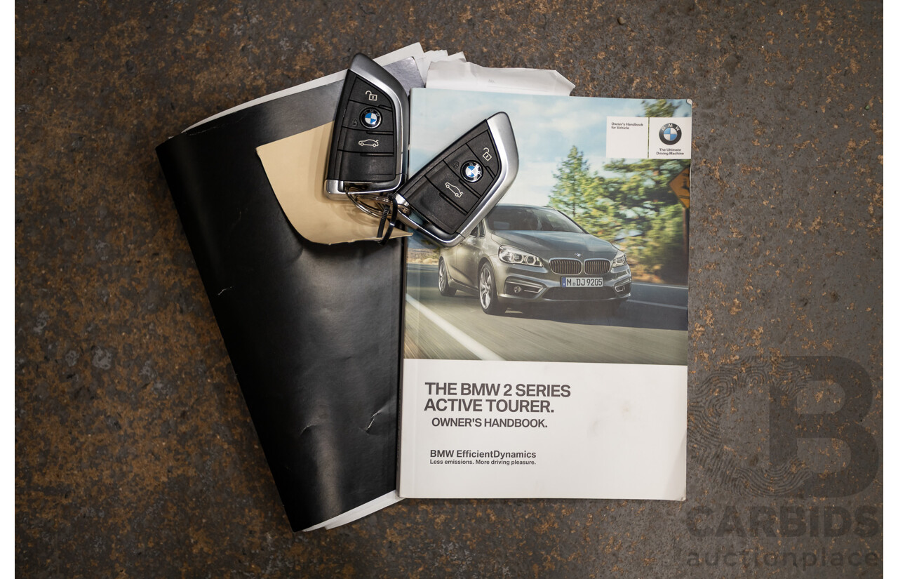 6/2017 BMW 220i Active Tourer Luxury Line F45 MY18 4D Wagon Sparkling Brown Metallic Turbo 2.0L