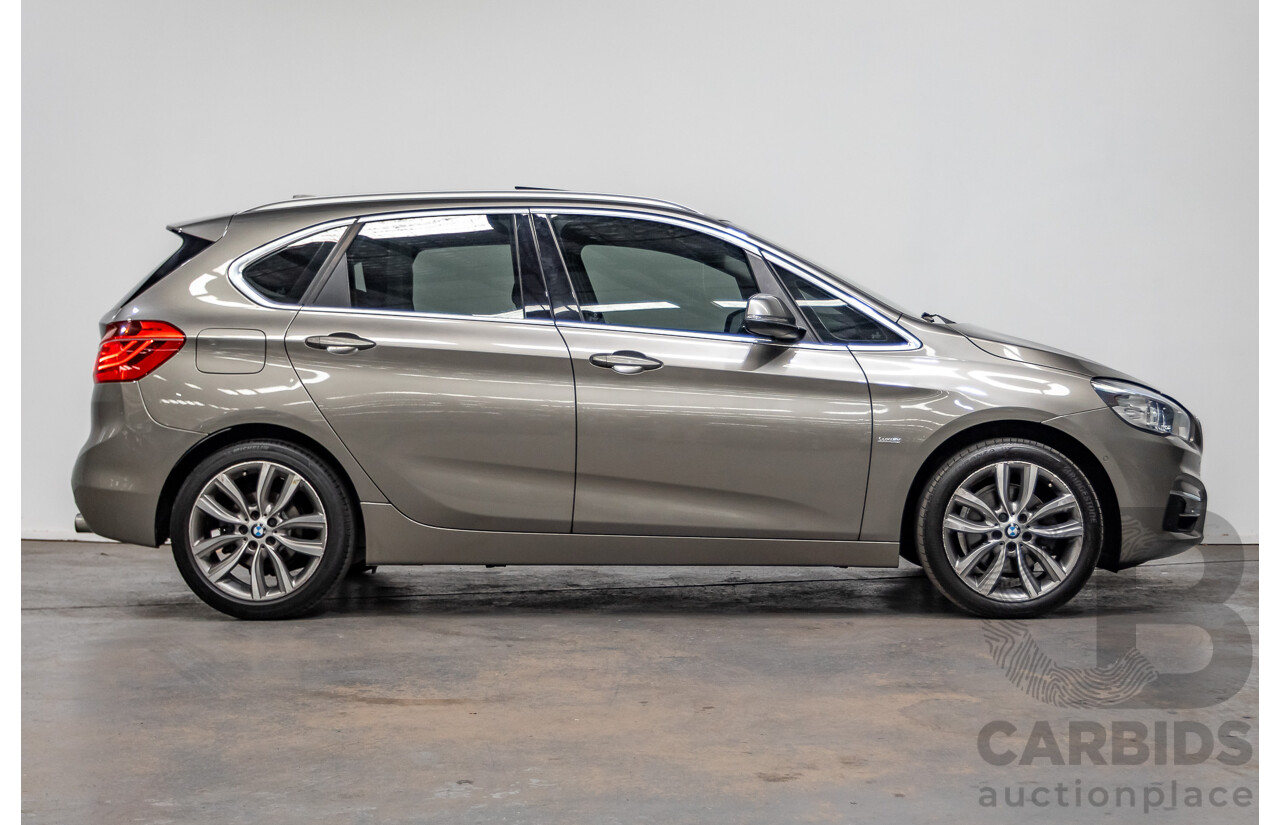 6/2017 BMW 220i Active Tourer Luxury Line F45 MY18 4D Wagon Sparkling Brown Metallic Turbo 2.0L
