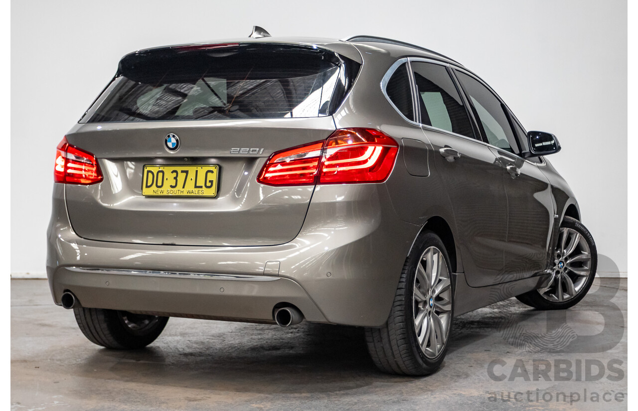 6/2017 BMW 220i Active Tourer Luxury Line F45 MY18 4D Wagon Sparkling Brown Metallic Turbo 2.0L