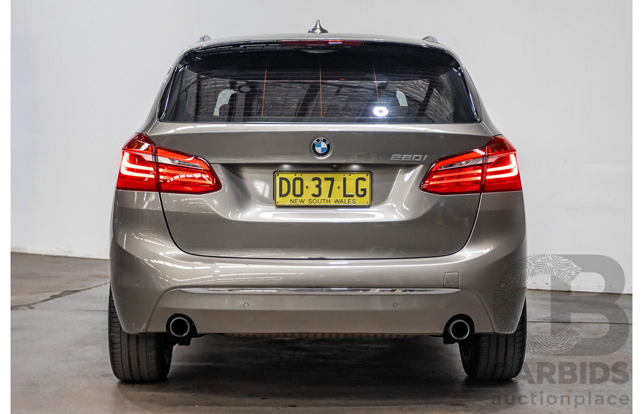 6/2017 BMW 220i Active Tourer Luxury Line F45 MY18 4D Wagon Sparkling Brown Metallic Turbo 2.0L