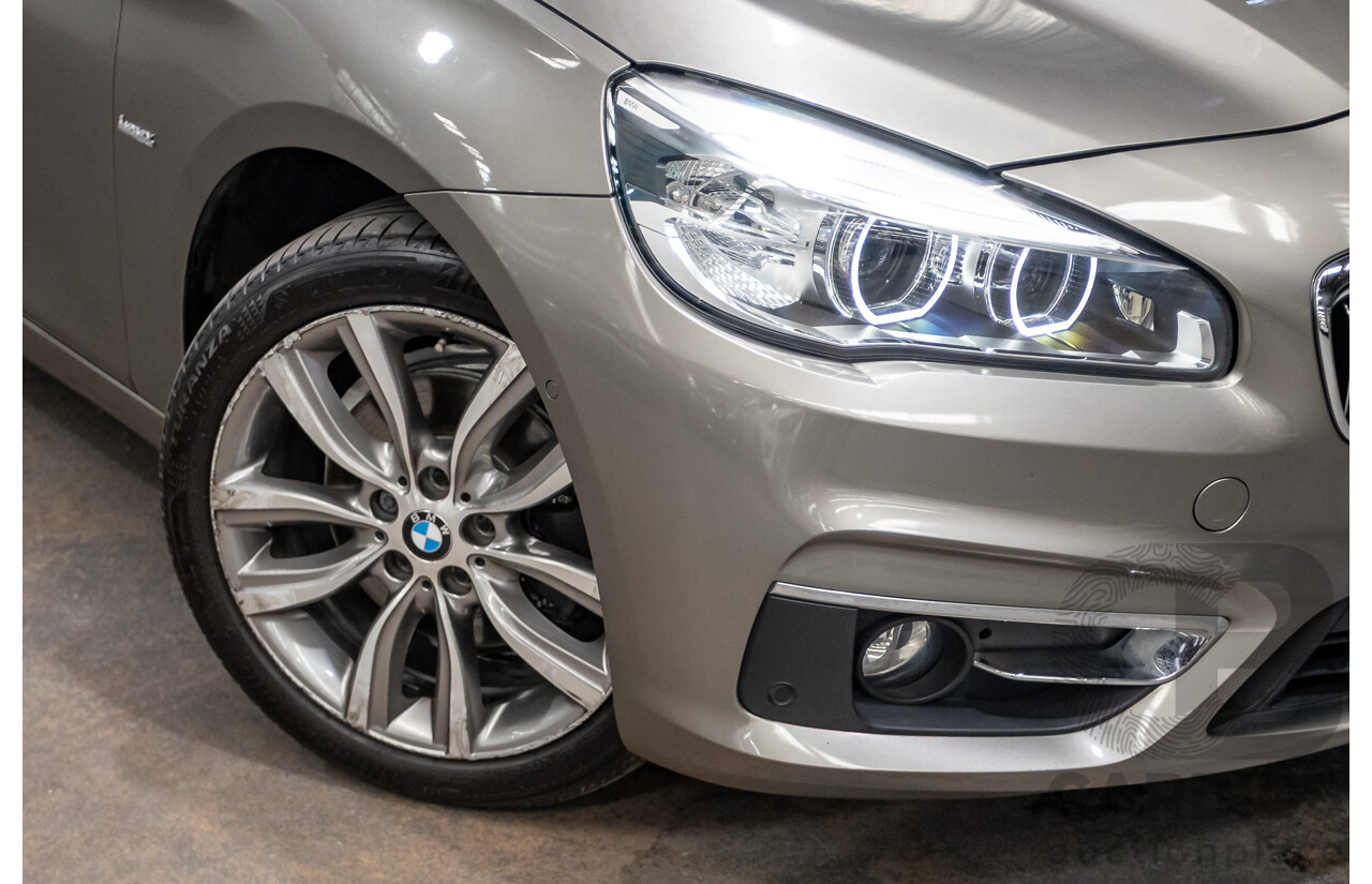 6/2017 BMW 220i Active Tourer Luxury Line F45 MY18 4D Wagon Sparkling Brown Metallic Turbo 2.0L