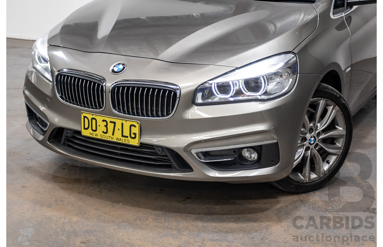 6/2017 BMW 220i Active Tourer Luxury Line F45 MY18 4D Wagon Sparkling Brown Metallic Turbo 2.0L