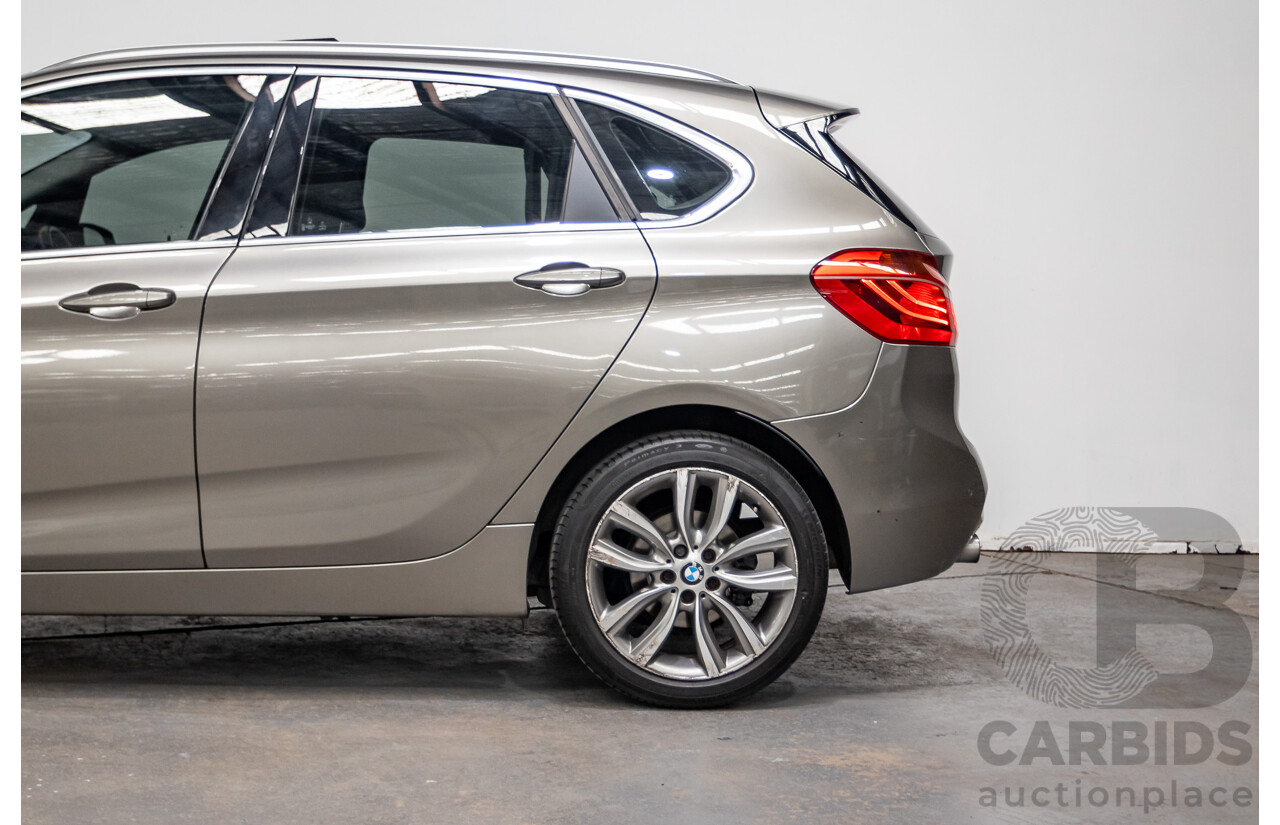 6/2017 BMW 220i Active Tourer Luxury Line F45 MY18 4D Wagon Sparkling Brown Metallic Turbo 2.0L