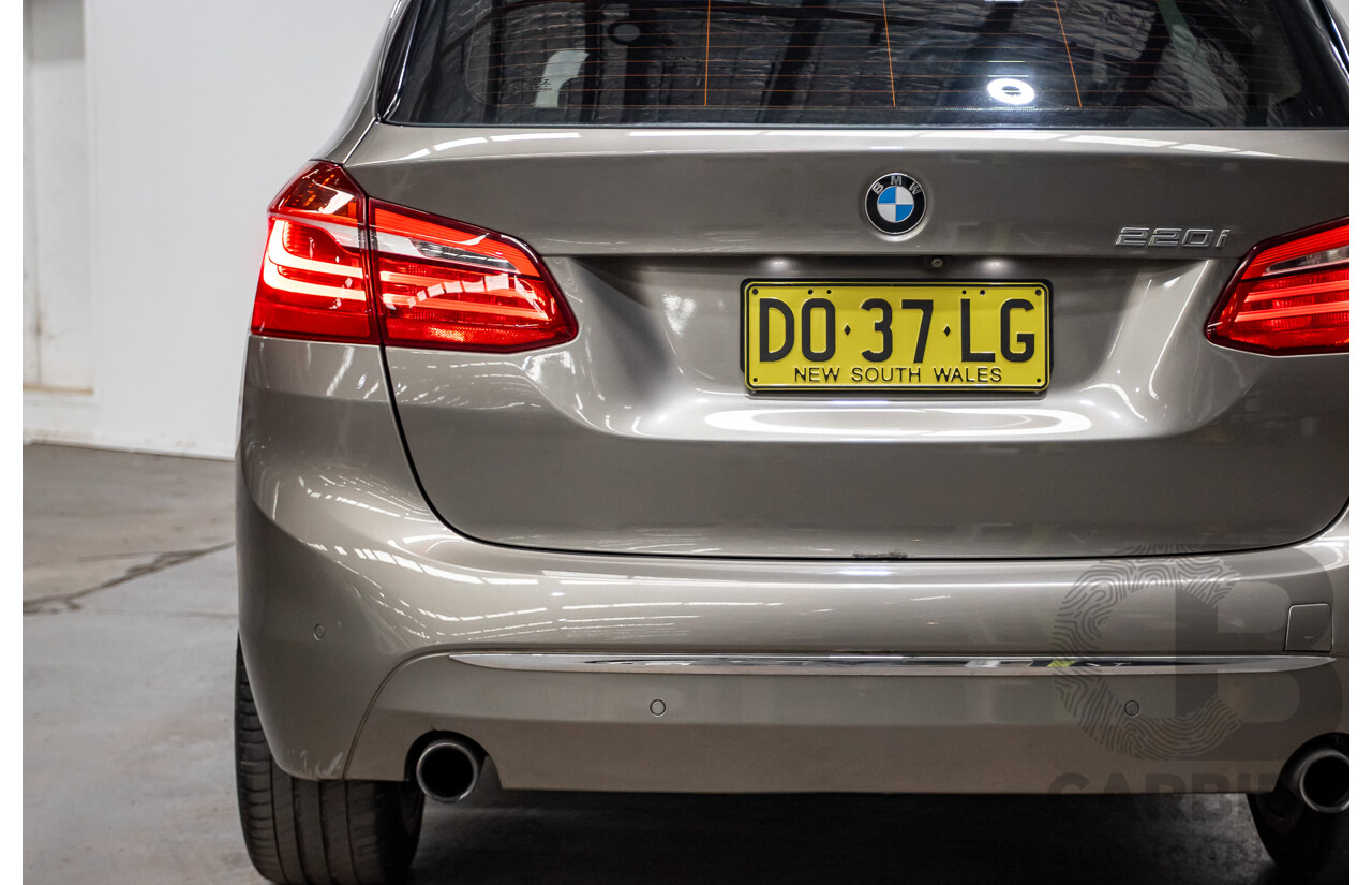 6/2017 BMW 220i Active Tourer Luxury Line F45 MY18 4D Wagon Sparkling Brown Metallic Turbo 2.0L