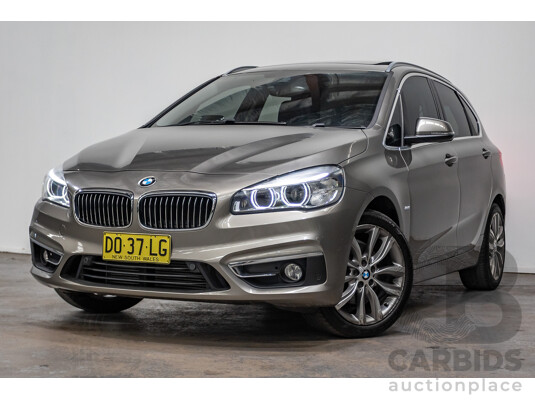 6/2017 BMW 220i Active Tourer Luxury Line F45 MY18 4D Wagon Sparkling Brown Metallic Turbo 2.0L