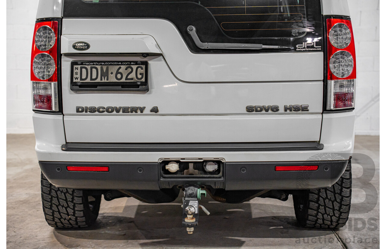 5/2012 Land Rover Discovery 4 3.0 SDV6 HSE MY12 4d Wagon Fuji White Turbo Diesel V6 3.0L - 7 Seater
