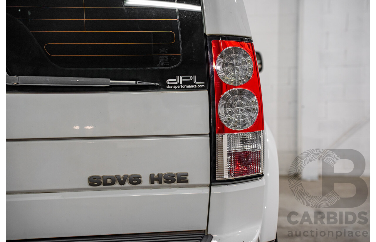 5/2012 Land Rover Discovery 4 3.0 SDV6 HSE MY12 4d Wagon Fuji White Turbo Diesel V6 3.0L - 7 Seater
