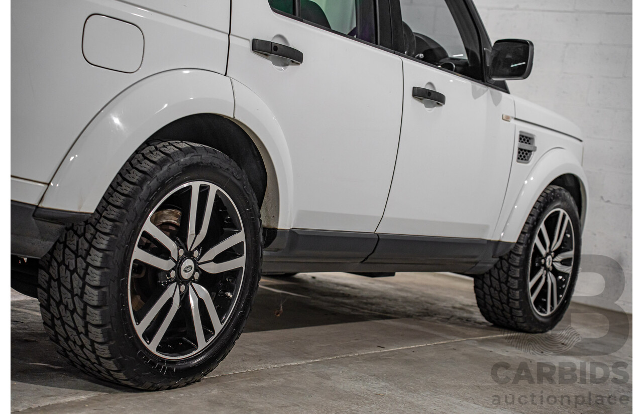 5/2012 Land Rover Discovery 4 3.0 SDV6 HSE MY12 4d Wagon Fuji White Turbo Diesel V6 3.0L - 7 Seater