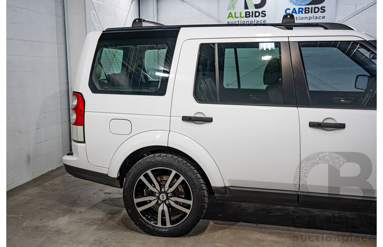 5/2012 Land Rover Discovery 4 3.0 SDV6 HSE MY12 4d Wagon Fuji White Turbo Diesel V6 3.0L - 7 Seater