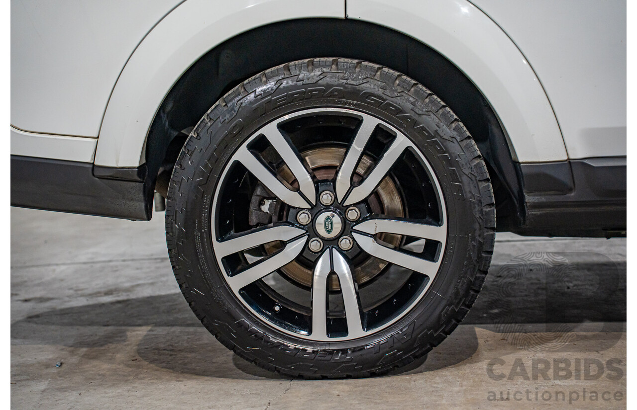 5/2012 Land Rover Discovery 4 3.0 SDV6 HSE MY12 4d Wagon Fuji White Turbo Diesel V6 3.0L - 7 Seater