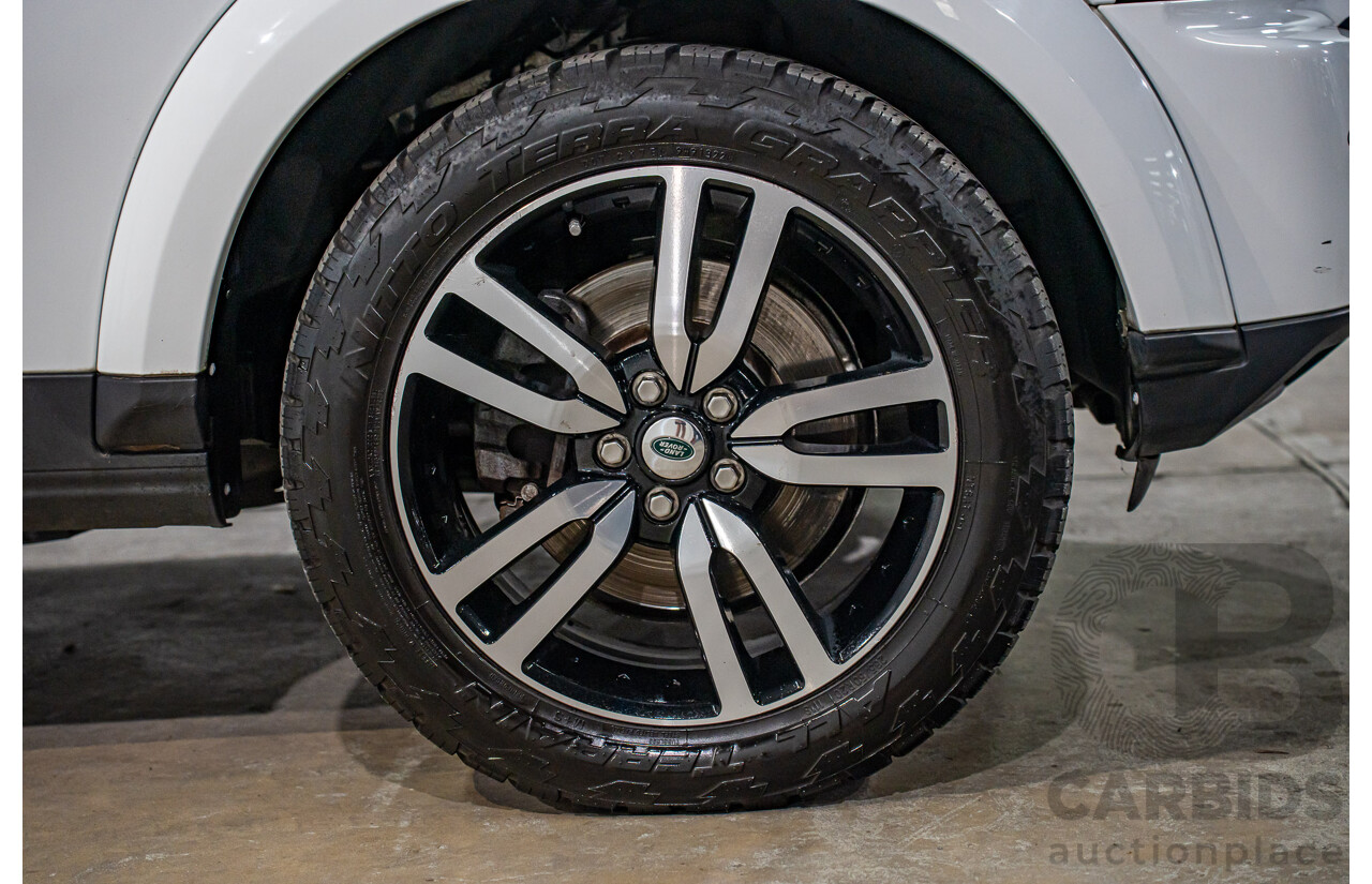 5/2012 Land Rover Discovery 4 3.0 SDV6 HSE MY12 4d Wagon Fuji White Turbo Diesel V6 3.0L - 7 Seater