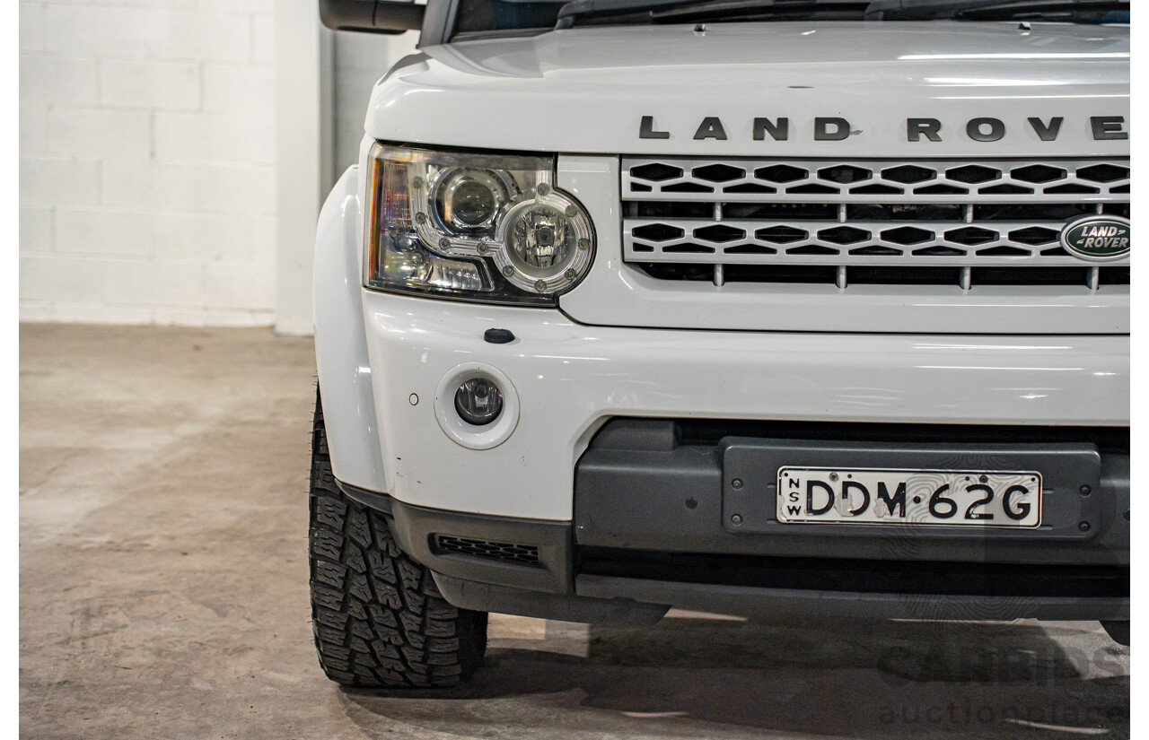 5/2012 Land Rover Discovery 4 3.0 SDV6 HSE MY12 4d Wagon Fuji White Turbo Diesel V6 3.0L - 7 Seater