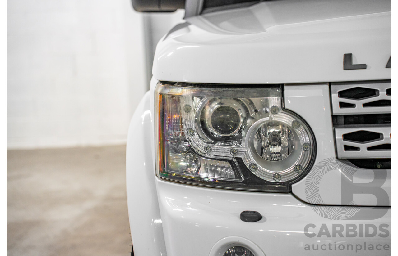 5/2012 Land Rover Discovery 4 3.0 SDV6 HSE MY12 4d Wagon Fuji White Turbo Diesel V6 3.0L - 7 Seater