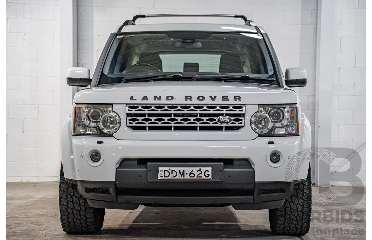 5/2012 Land Rover Discovery 4 3.0 SDV6 HSE MY12 4d Wagon Fuji White Turbo Diesel V6 3.0L - 7 Seater