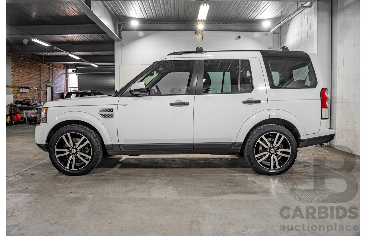 5/2012 Land Rover Discovery 4 3.0 SDV6 HSE MY12 4d Wagon Fuji White Turbo Diesel V6 3.0L - 7 Seater