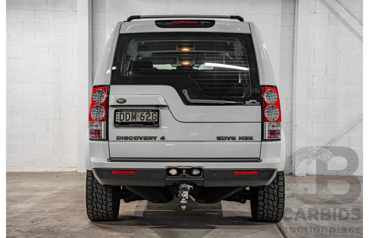 5/2012 Land Rover Discovery 4 3.0 SDV6 HSE MY12 4d Wagon Fuji White Turbo Diesel V6 3.0L - 7 Seater