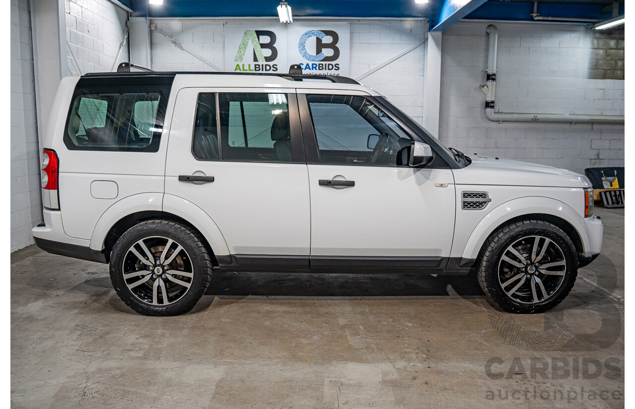 5/2012 Land Rover Discovery 4 3.0 SDV6 HSE MY12 4d Wagon Fuji White Turbo Diesel V6 3.0L - 7 Seater