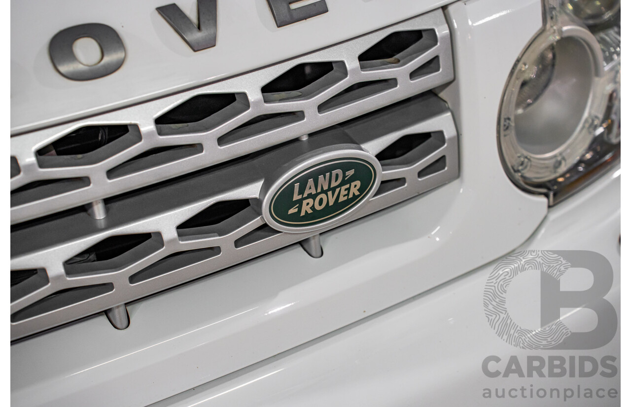 5/2012 Land Rover Discovery 4 3.0 SDV6 HSE MY12 4d Wagon Fuji White Turbo Diesel V6 3.0L - 7 Seater