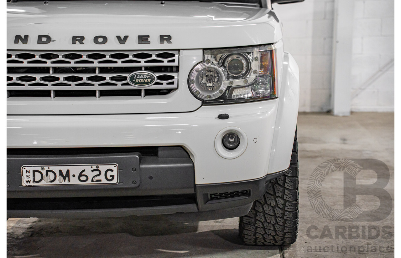 5/2012 Land Rover Discovery 4 3.0 SDV6 HSE MY12 4d Wagon Fuji White Turbo Diesel V6 3.0L - 7 Seater