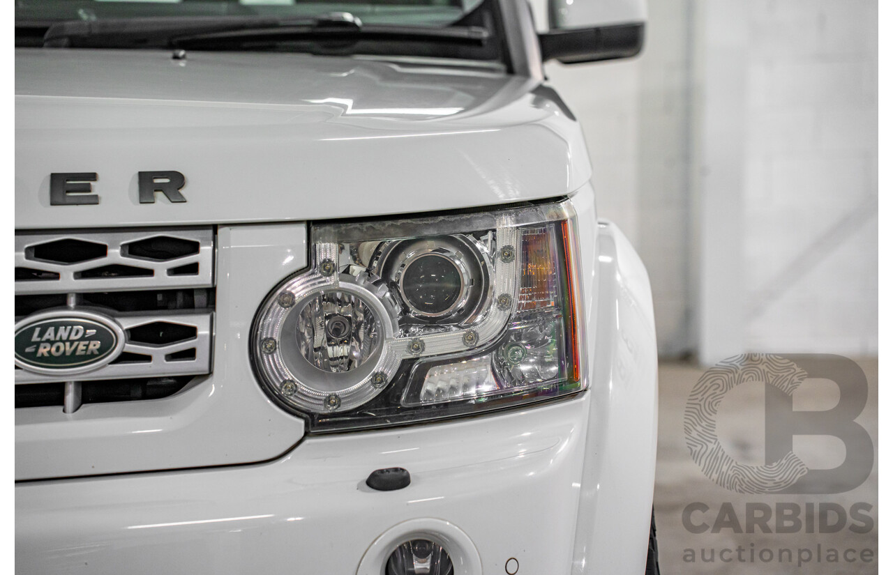 5/2012 Land Rover Discovery 4 3.0 SDV6 HSE MY12 4d Wagon Fuji White Turbo Diesel V6 3.0L - 7 Seater
