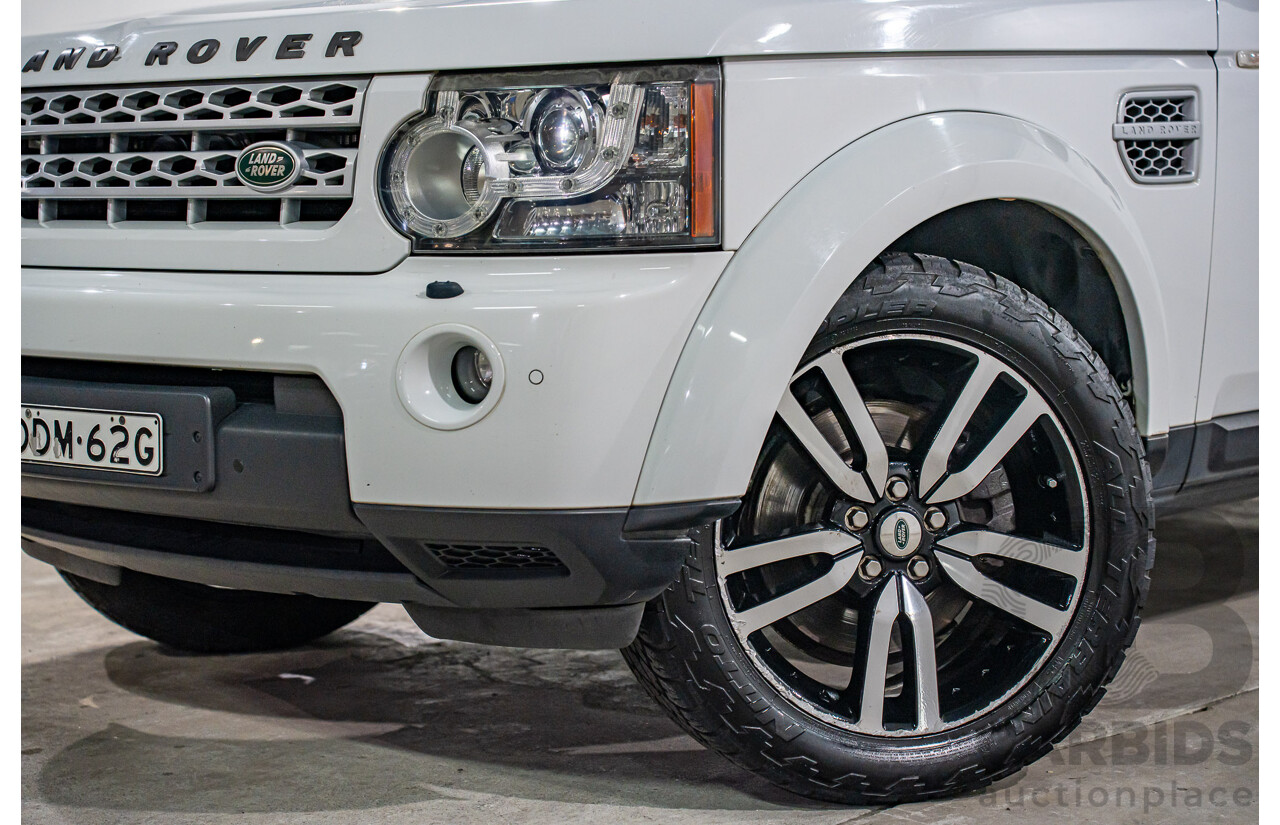 5/2012 Land Rover Discovery 4 3.0 SDV6 HSE MY12 4d Wagon Fuji White Turbo Diesel V6 3.0L - 7 Seater