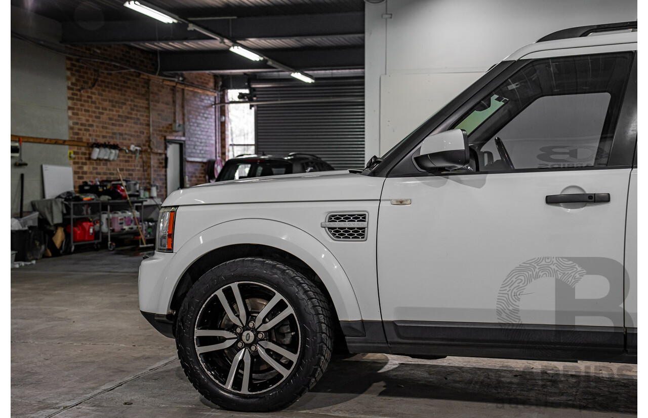 5/2012 Land Rover Discovery 4 3.0 SDV6 HSE MY12 4d Wagon Fuji White Turbo Diesel V6 3.0L - 7 Seater