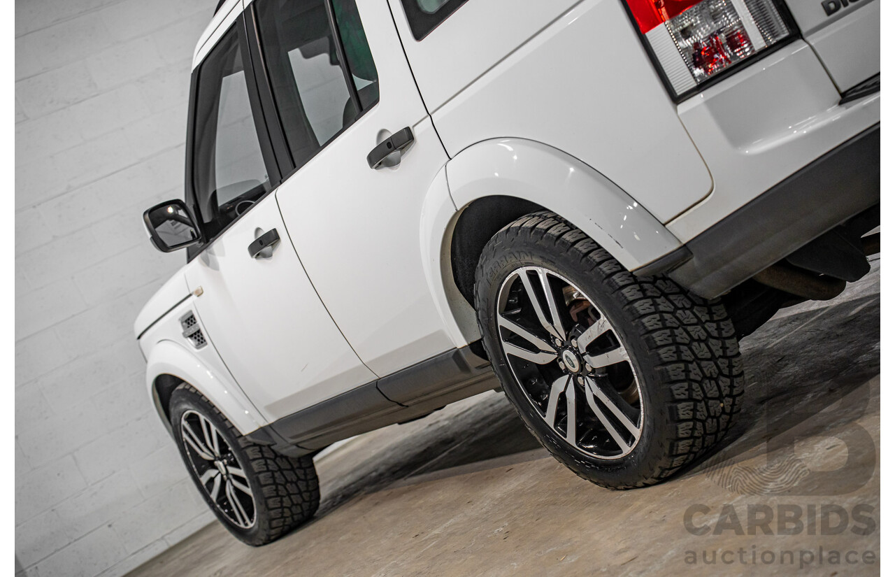 5/2012 Land Rover Discovery 4 3.0 SDV6 HSE MY12 4d Wagon Fuji White Turbo Diesel V6 3.0L - 7 Seater