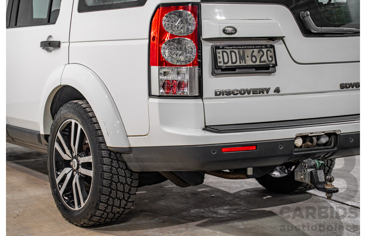 5/2012 Land Rover Discovery 4 3.0 SDV6 HSE MY12 4d Wagon Fuji White Turbo Diesel V6 3.0L - 7 Seater