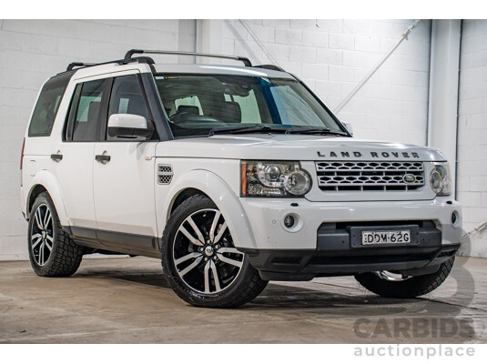 5/2012 Land Rover Discovery 4 3.0 SDV6 HSE MY12 4d Wagon Fuji White Turbo Diesel V6 3.0L - 7 Seater