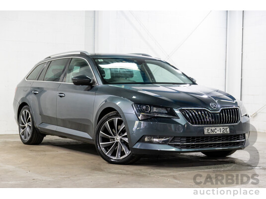 06/2019 Skoda Superb 162 TSI (FWD) NP MY19 4d Wagon Quartz Grey Metallic Turbo 2.0L