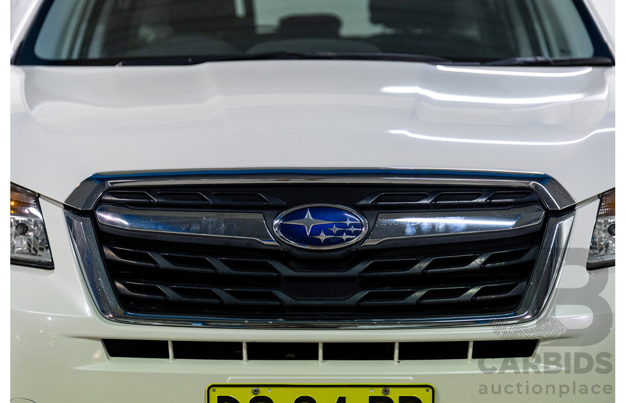 03/2016 Subaru Forester 2.0D-L (AWD) MY16 4d Wagon Crystal White Turbo Diesel 2.0L