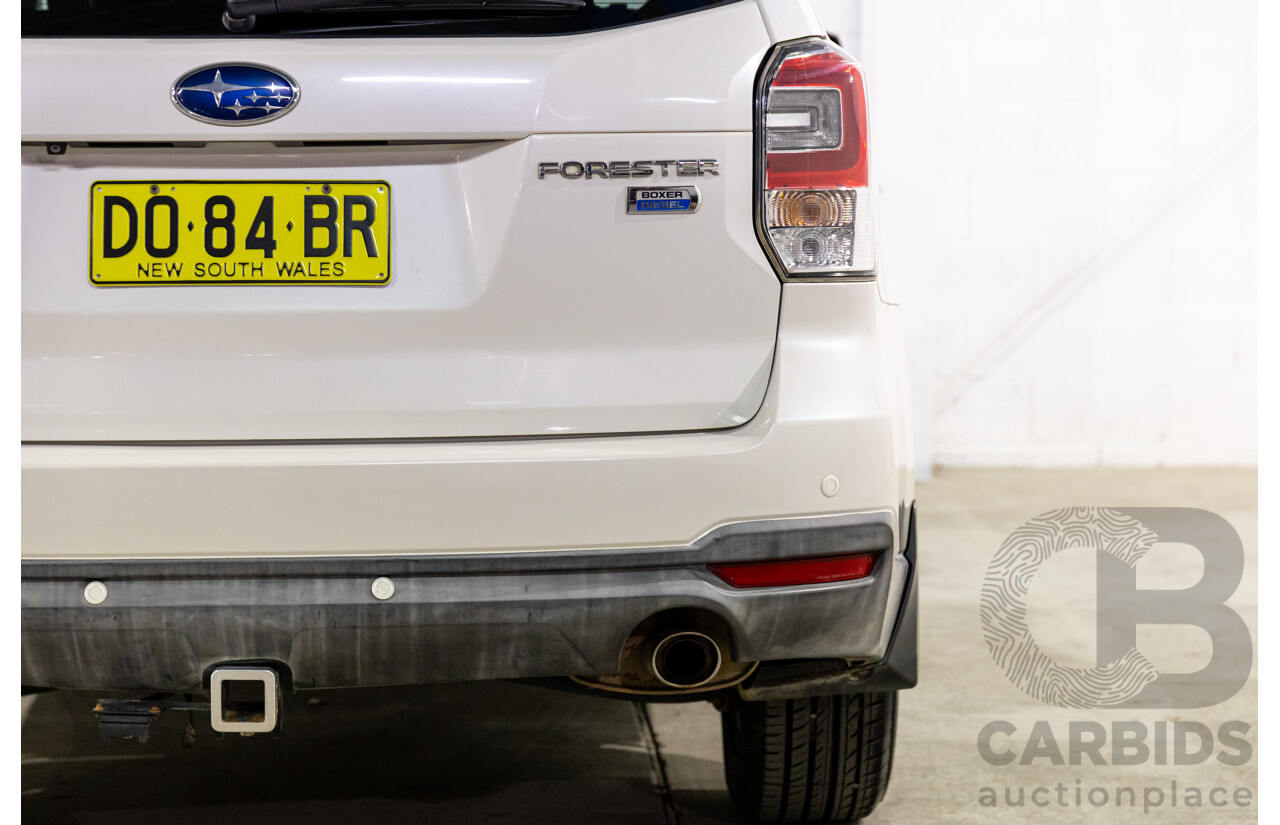 03/2016 Subaru Forester 2.0D-L (AWD) MY16 4d Wagon Crystal White Turbo Diesel 2.0L