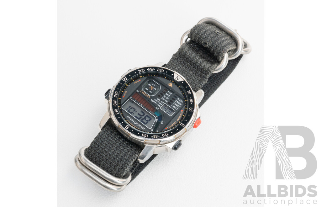 Citizen Digital Dive Watch, 0060-08696 42-8060, 100M WR, Working