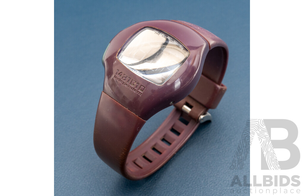 Citizen 1481010 Independent Vintage Digital Watch, D400-L18358, Aubergine