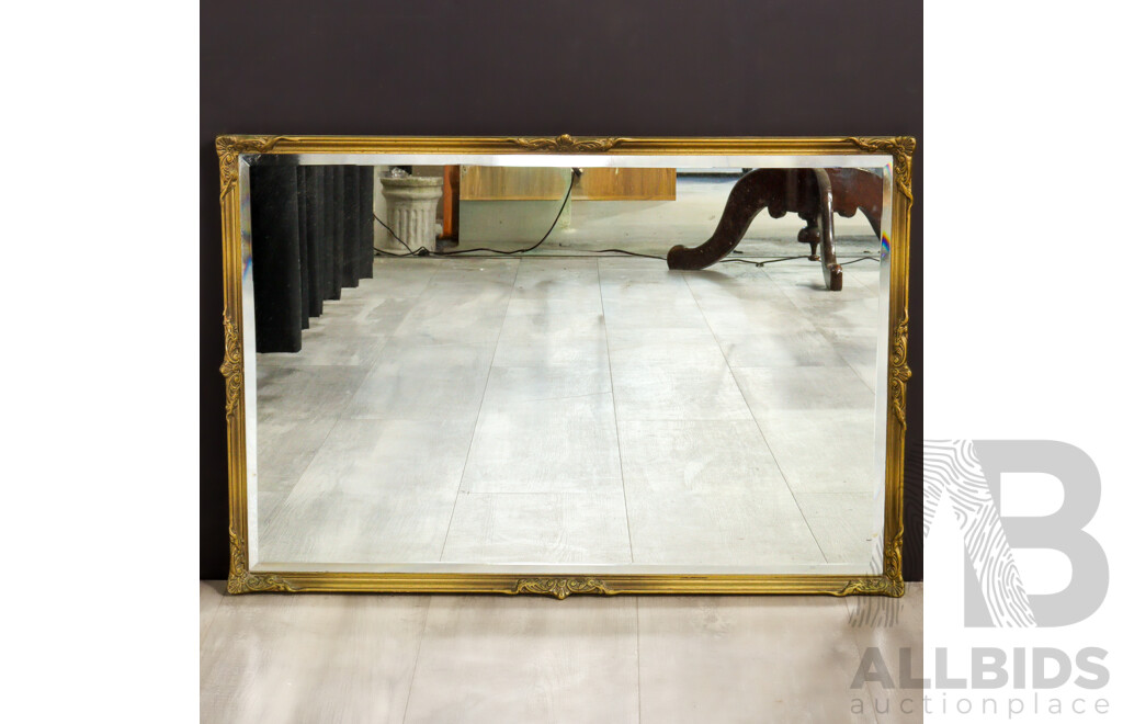 Vintage Bevelled Edge Mirror with Gilt Frame